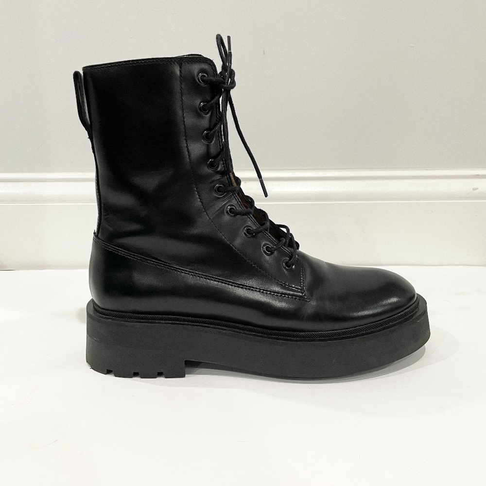 & Other Stories Platform lace up boot size 40